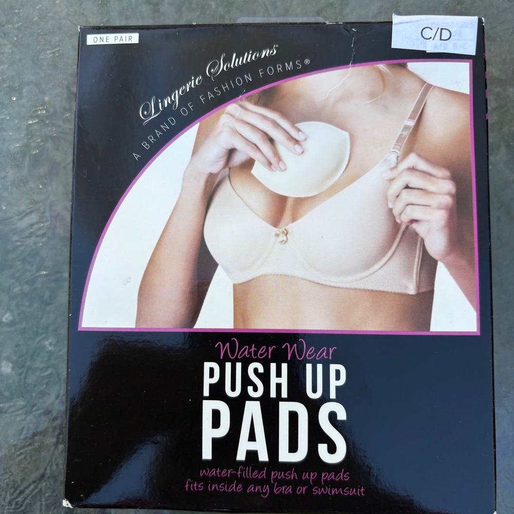 Lingerie Solutions Fashion Forms Water Wear Push Up Pads Nude Size C/D TR104